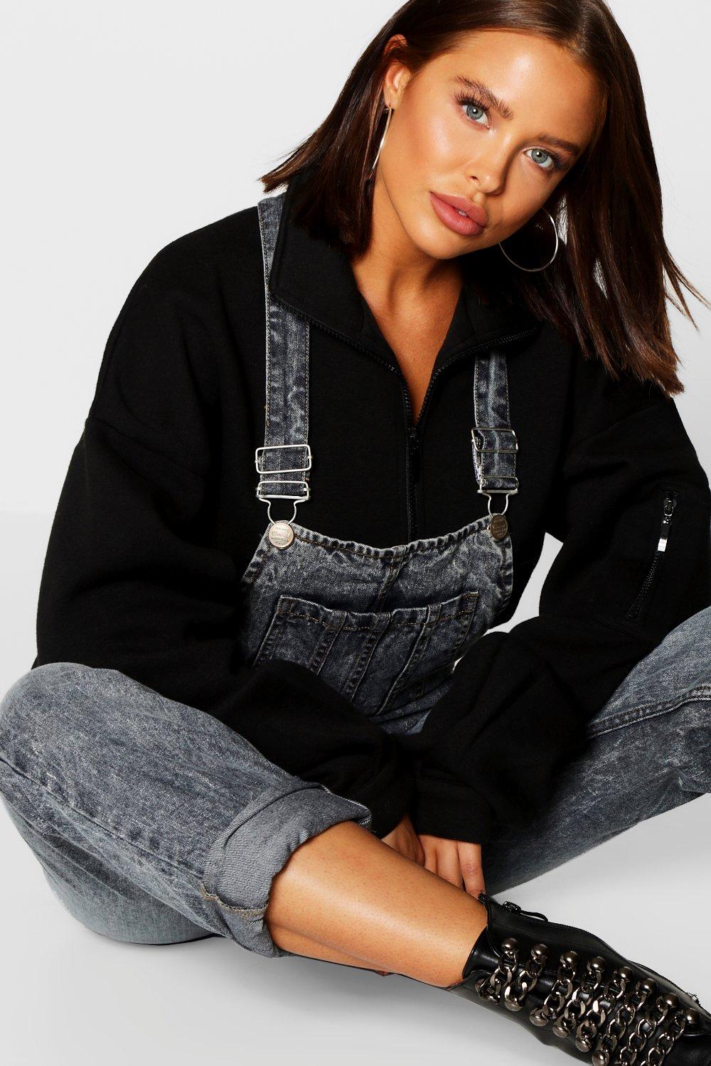 Stonewash dungarees deals